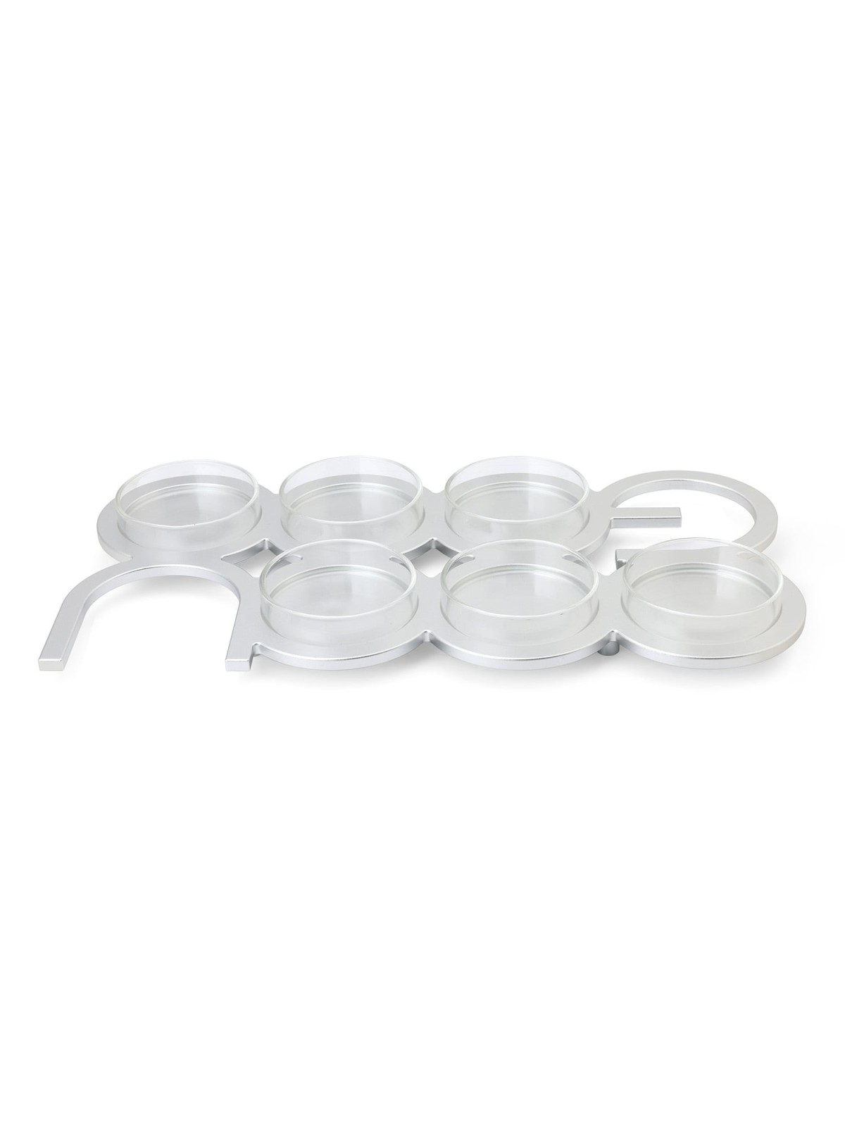 Modern Rectangular Passover Seder Plate with Hebrew Letters Design