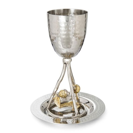 Yair Emanuel Seven Species Kiddush Cup Set (Choice of Design)
