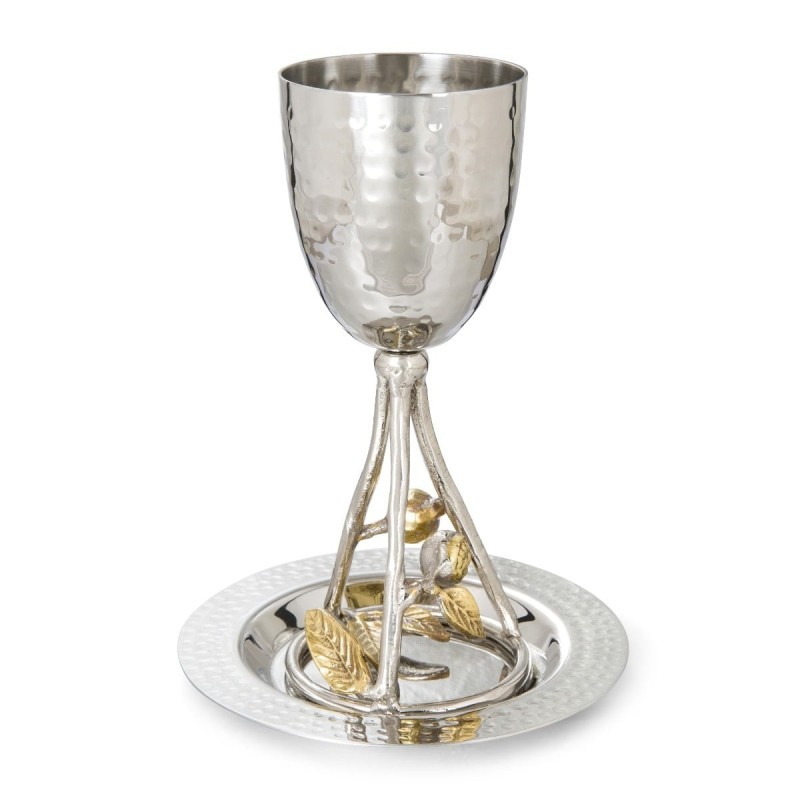 Yair Emanuel Seven Species Kiddush Cup Set (Choice of Design)