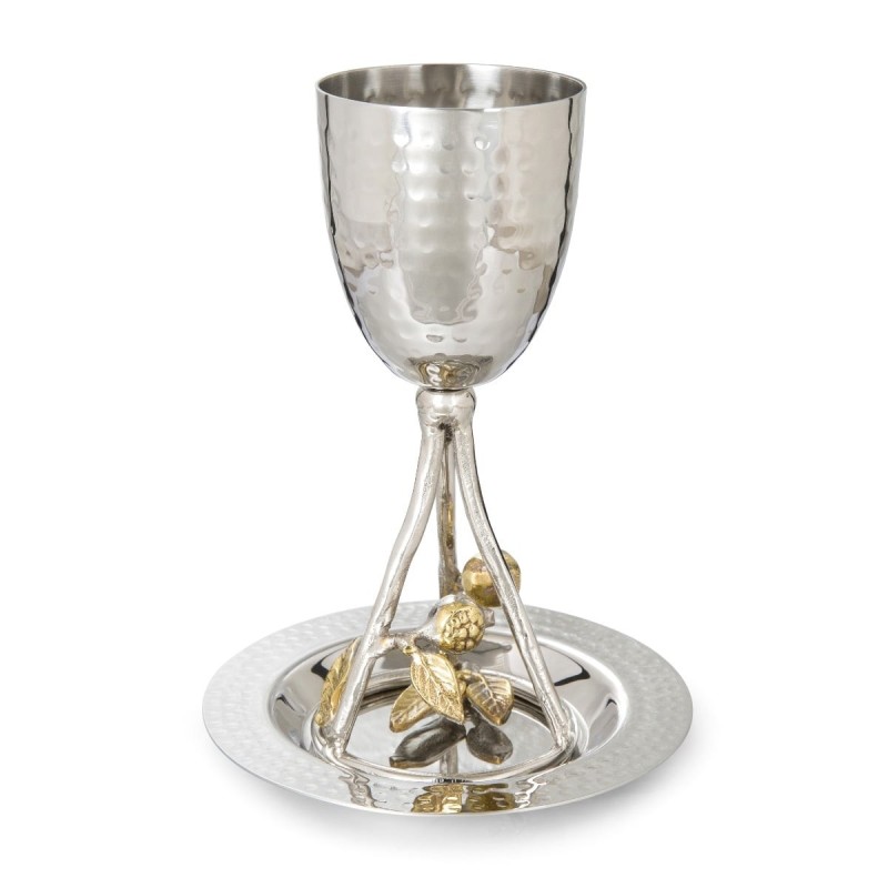 Yair Emanuel Seven Species Kiddush Cup Set (Choice of Design)