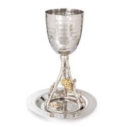 Yair Emanuel Seven Species Kiddush Cup Set (Choice of Design)