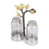 Yair Emanuel Glass Salt and Pepper Pots in Pomegranate Stand