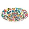 Yair Emanuel Hand Painted Laser Cut Bowl - Flowers