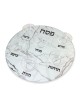 Light Marble Design Glass Passover Seder Plate - Raised Cups