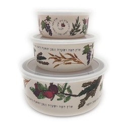 Yair Emanuel Bamboo Food Containers (Set of 3) - Design Option