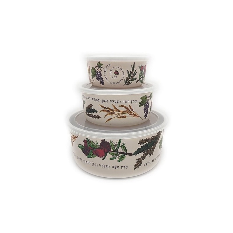 Yair Emanuel Bamboo Food Containers (Set of 3) - Design Option