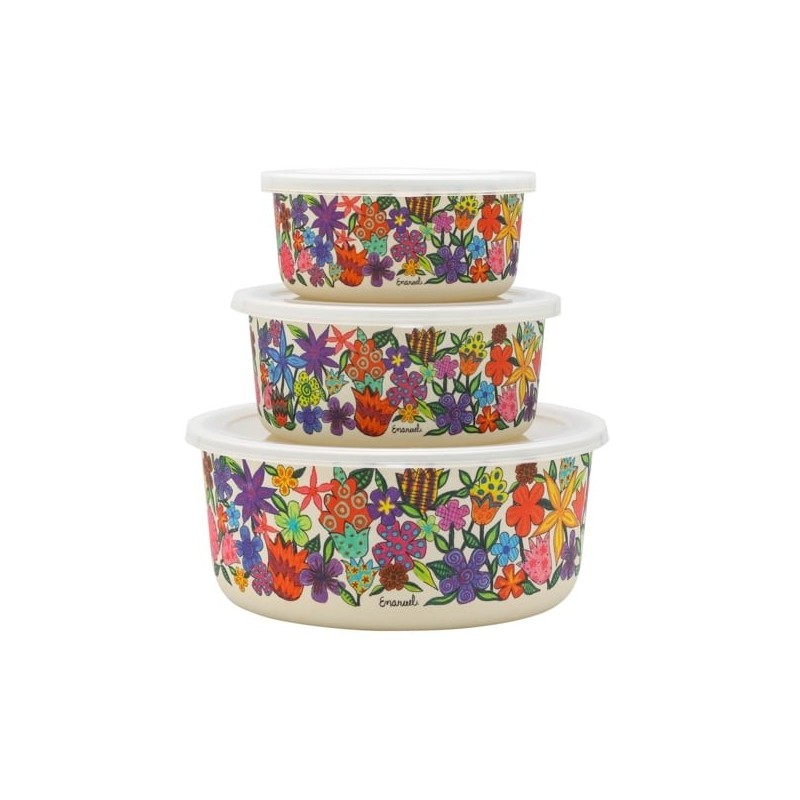 Yair Emanuel Bamboo Food Containers (Set of 3) - Design Option