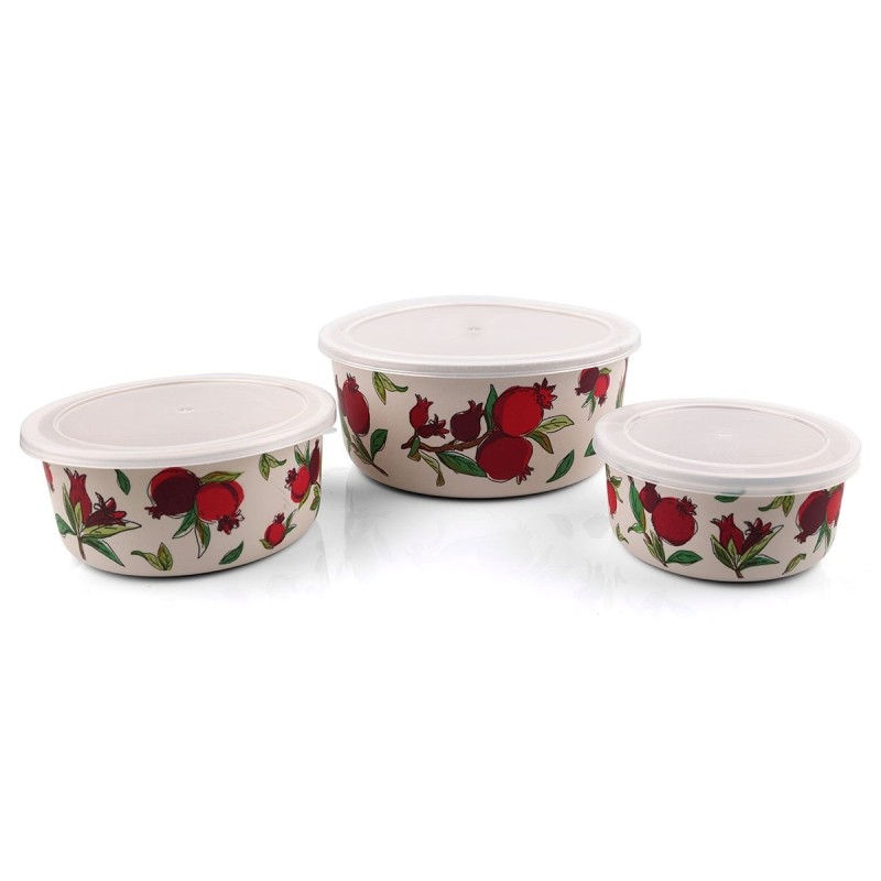Yair Emanuel Bamboo Food Containers (Set of 3) - Design Option