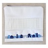 White Faux Leather Tallit and Tefillin Bag ... | Talit & Tefillin Bags