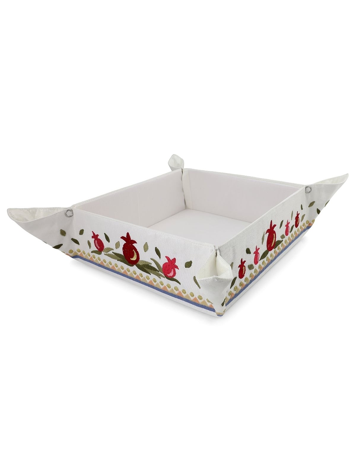 Yair Emanuel Embroidered Matzah Holder - Pomegranates