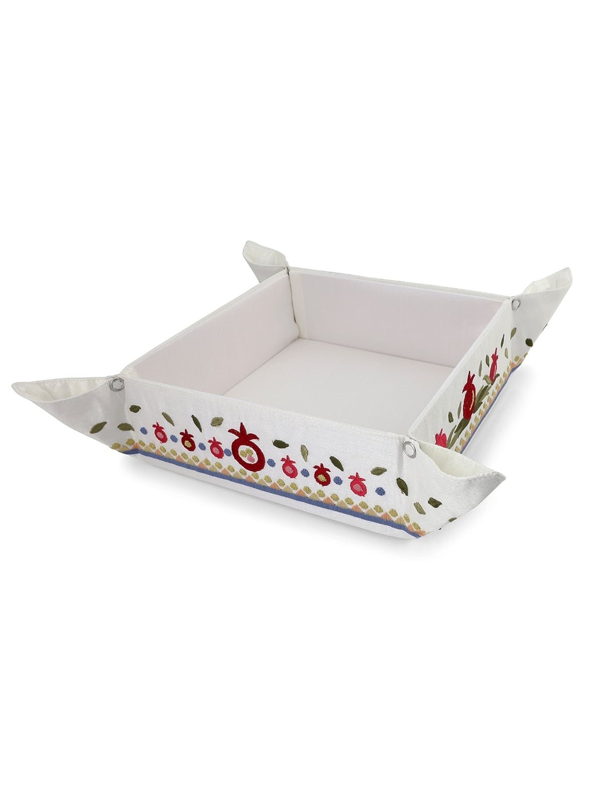 Yair Emanuel Embroidered Matzah Holder - Pomegranates