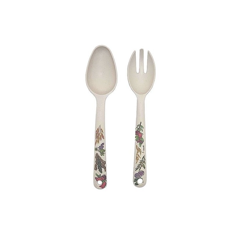Yair Emanuel Bamboo Serving Spoon Set (2 Pieces)