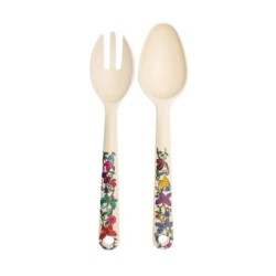 Yair Emanuel Bamboo Serving Spoon Set (2 Pieces)