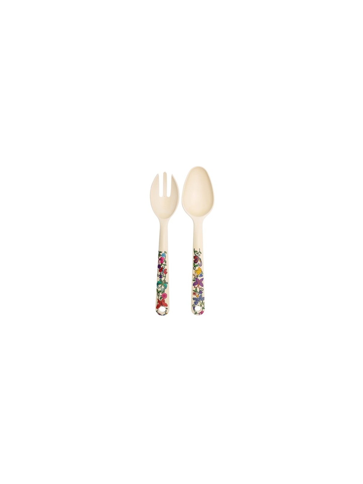 Yair Emanuel Bamboo Serving Spoon Set (2 Pieces)