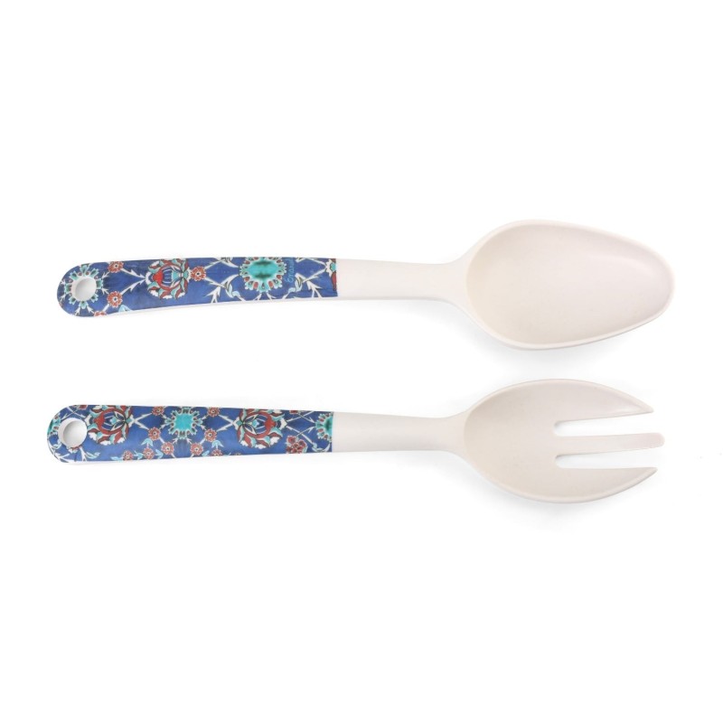 Yair Emanuel Bamboo Serving Spoon Set (2 Pieces)