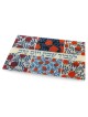 Tempered Glass Challah Board with Multicolored Pomegranate Design by D