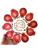 Large Wooden Pomegranates Trivet