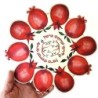 Large Wooden Pomegranates Trivet