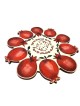 Large Wooden Pomegranates Trivet