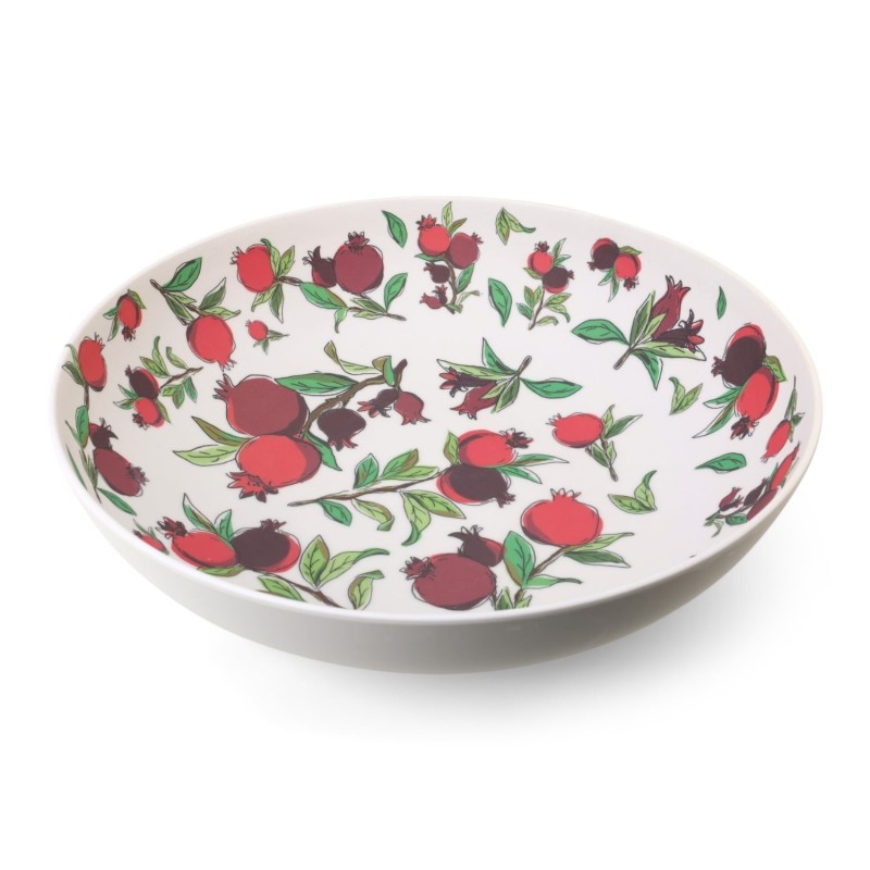 Large Pomegranate Bamboo Bowl from Yair Emanuel