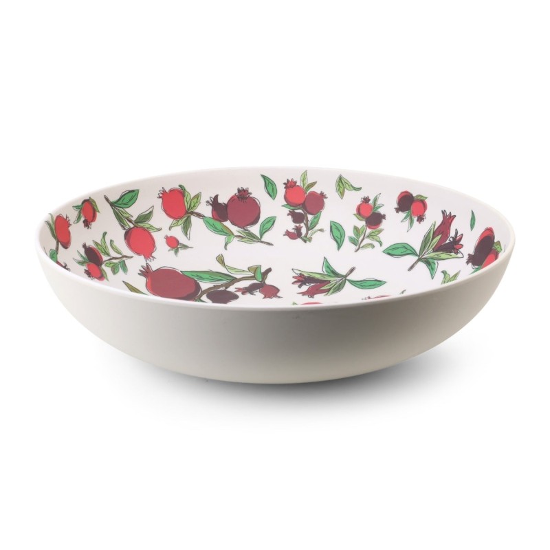 Large Pomegranate Bamboo Bowl from Yair Emanuel