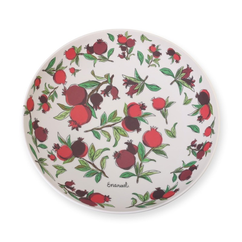 Large Pomegranate Bamboo Bowl from Yair Emanuel