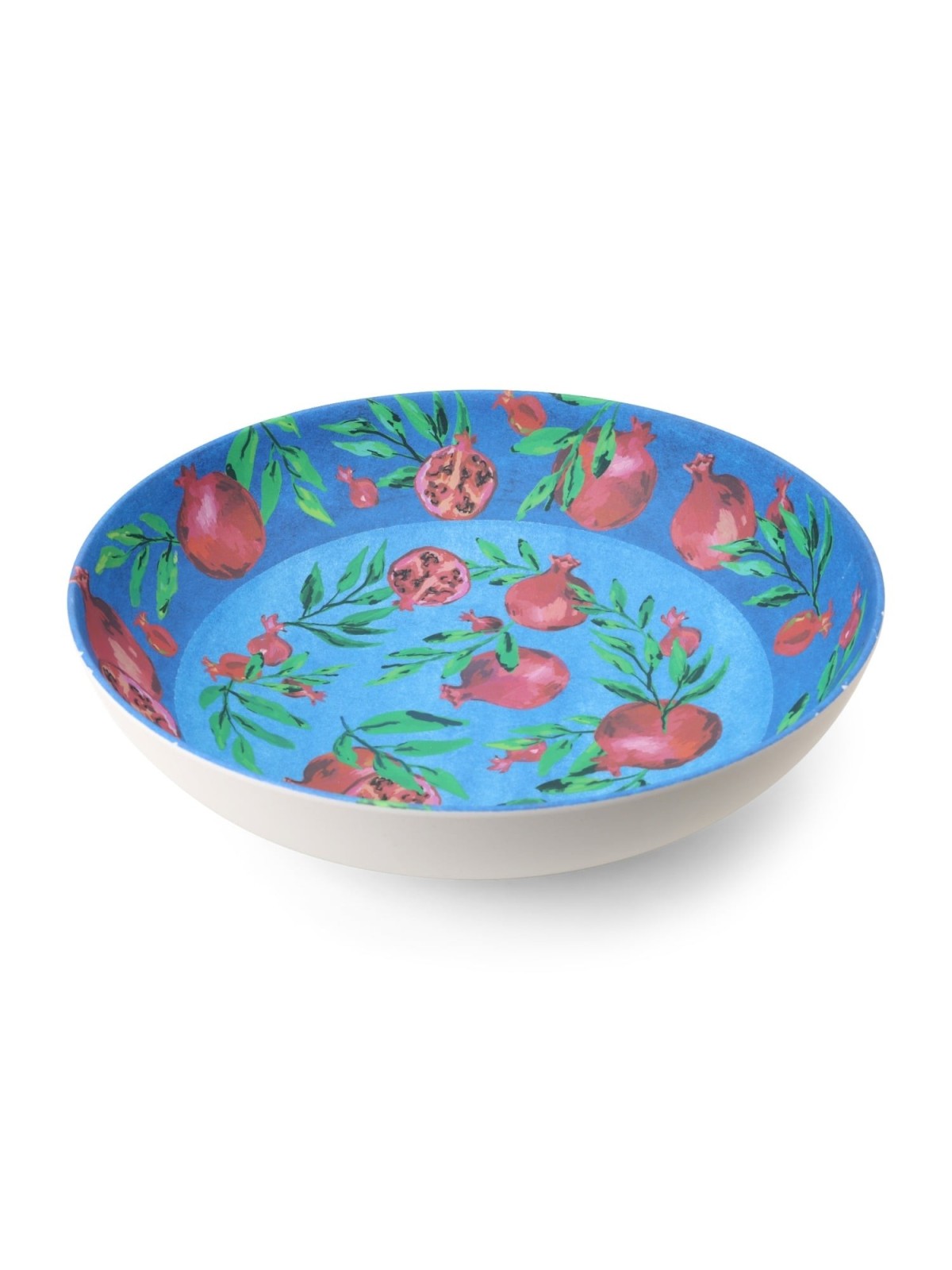 Large Pomegranate Bamboo Bowl from Yair Emanuel