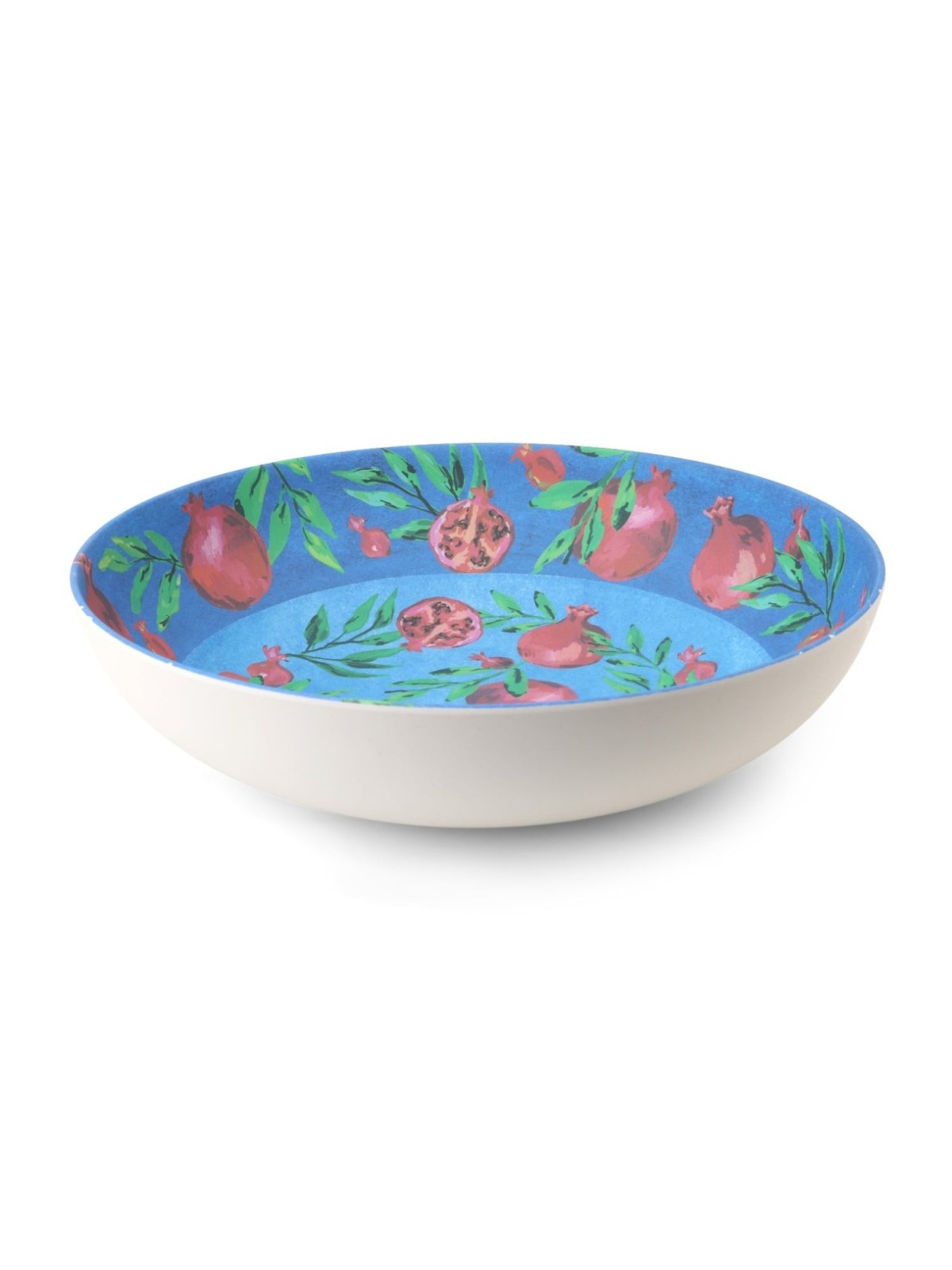 Large Pomegranate Bamboo Bowl from Yair Emanuel