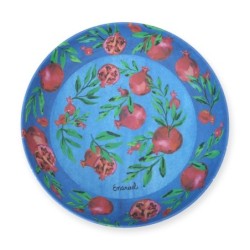 Large Pomegranate Bamboo Bowl from Yair Emanuel