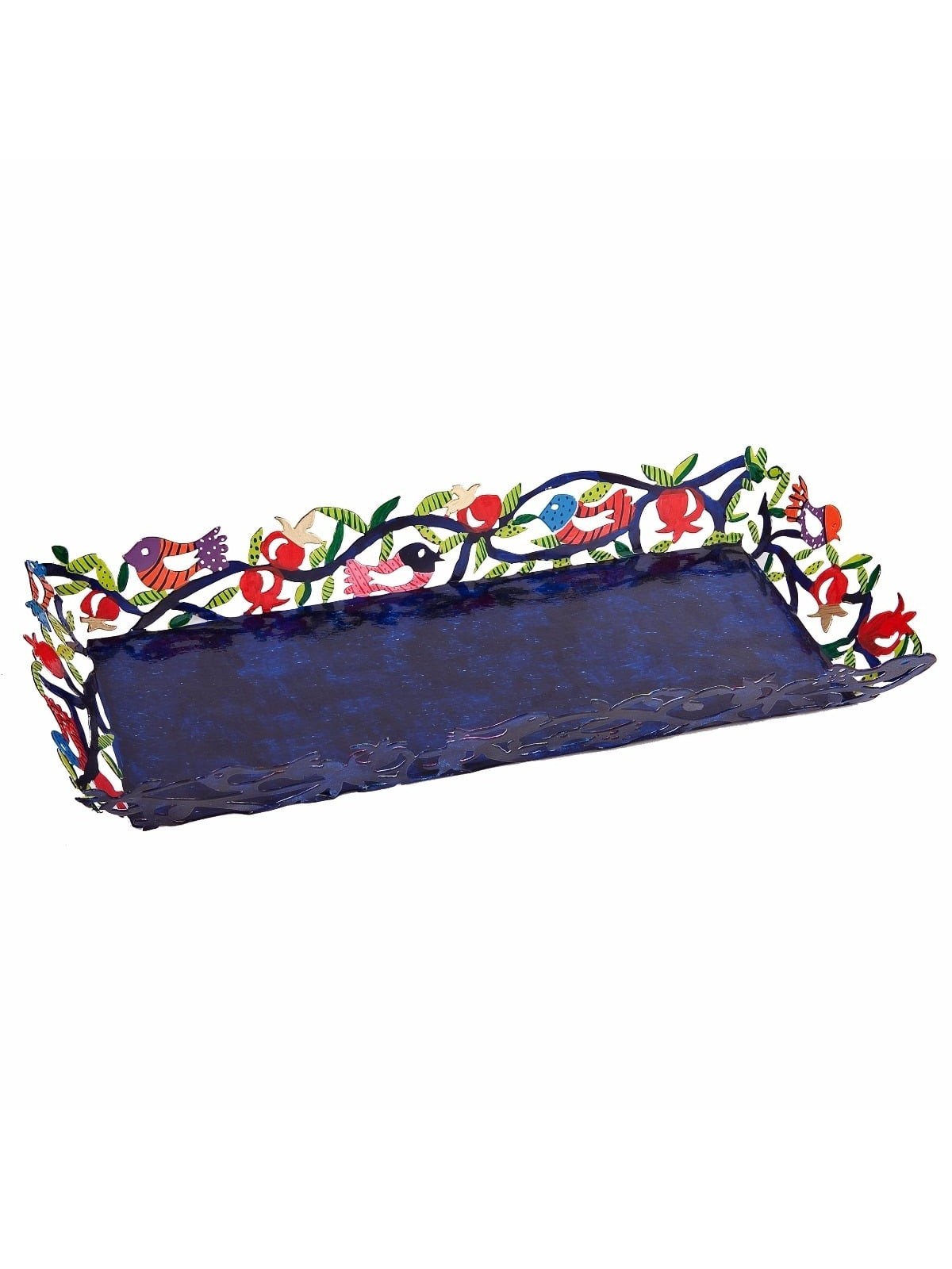 Yair Emanuel Tray - Multicolored Pomegranates