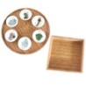 Modern Passover Seder Plate and Matzah Tray Set by Mickala Design