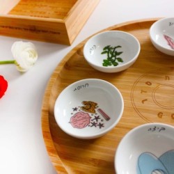 Modern Passover Seder Plate and Matzah Tray Set by Mickala Design