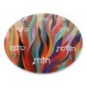 Glass Seder Plate With Burning Bush Design By Jordana Klein
