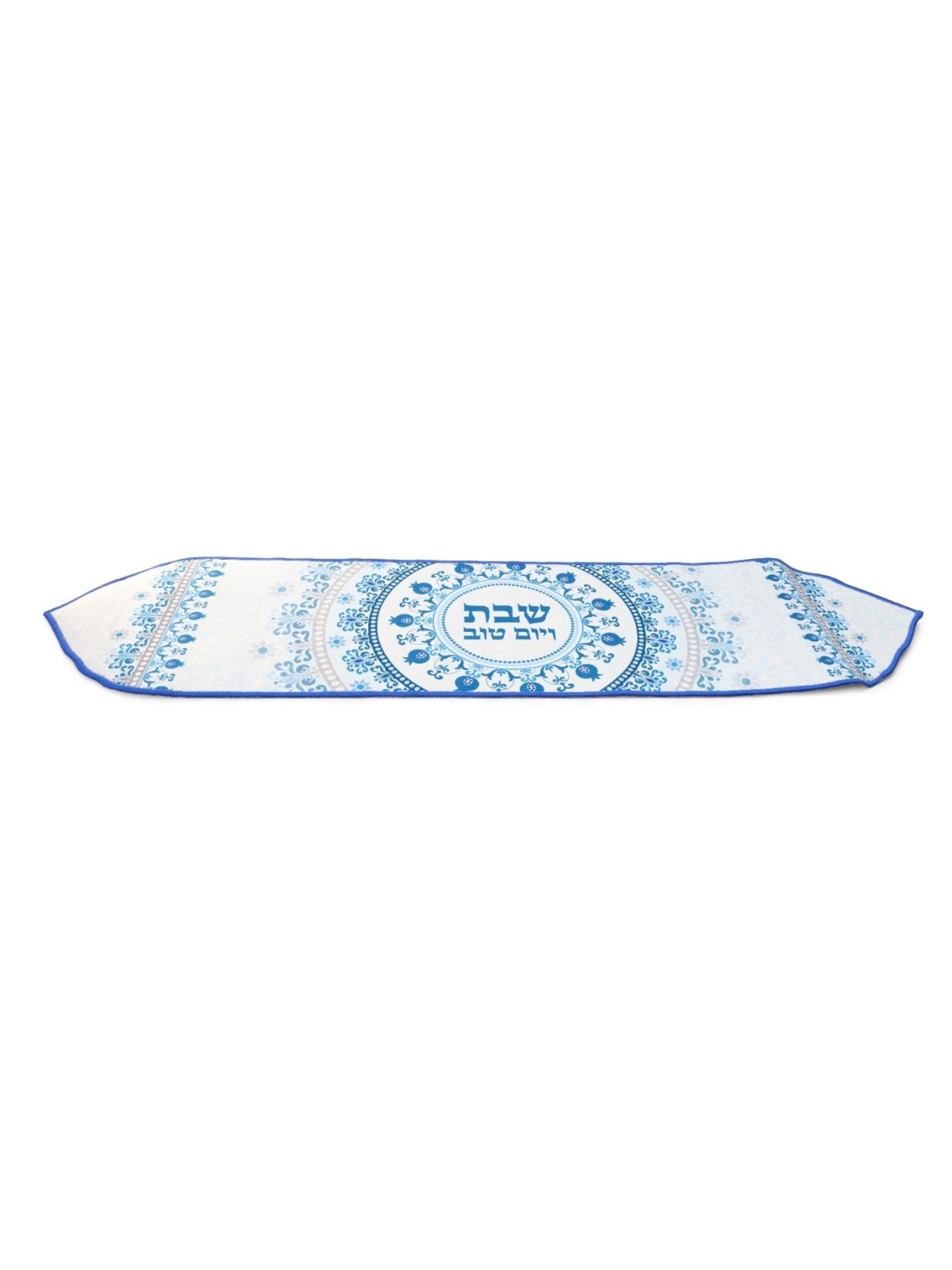 Heat-Resistant Blue Pomegranate Design Table Runner