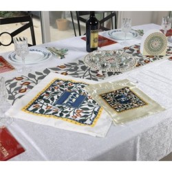 Designer Seder Plate With Pomegranate Mandala By Dorit Judaica