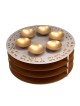 Three-Leveled Seder Plate By Agayof Design (Choice of Colors)