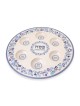 Floral Themed Passover Seder Plate & Matzah Tray Set - Blue and Purple