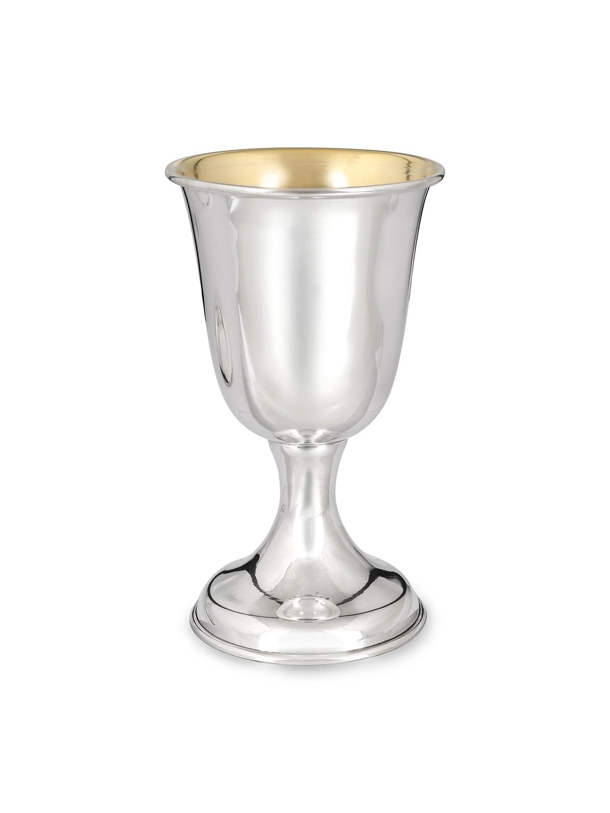 Bier Judaica Elegant Handcrafted Sterling Silver Kiddush Cup With Poli