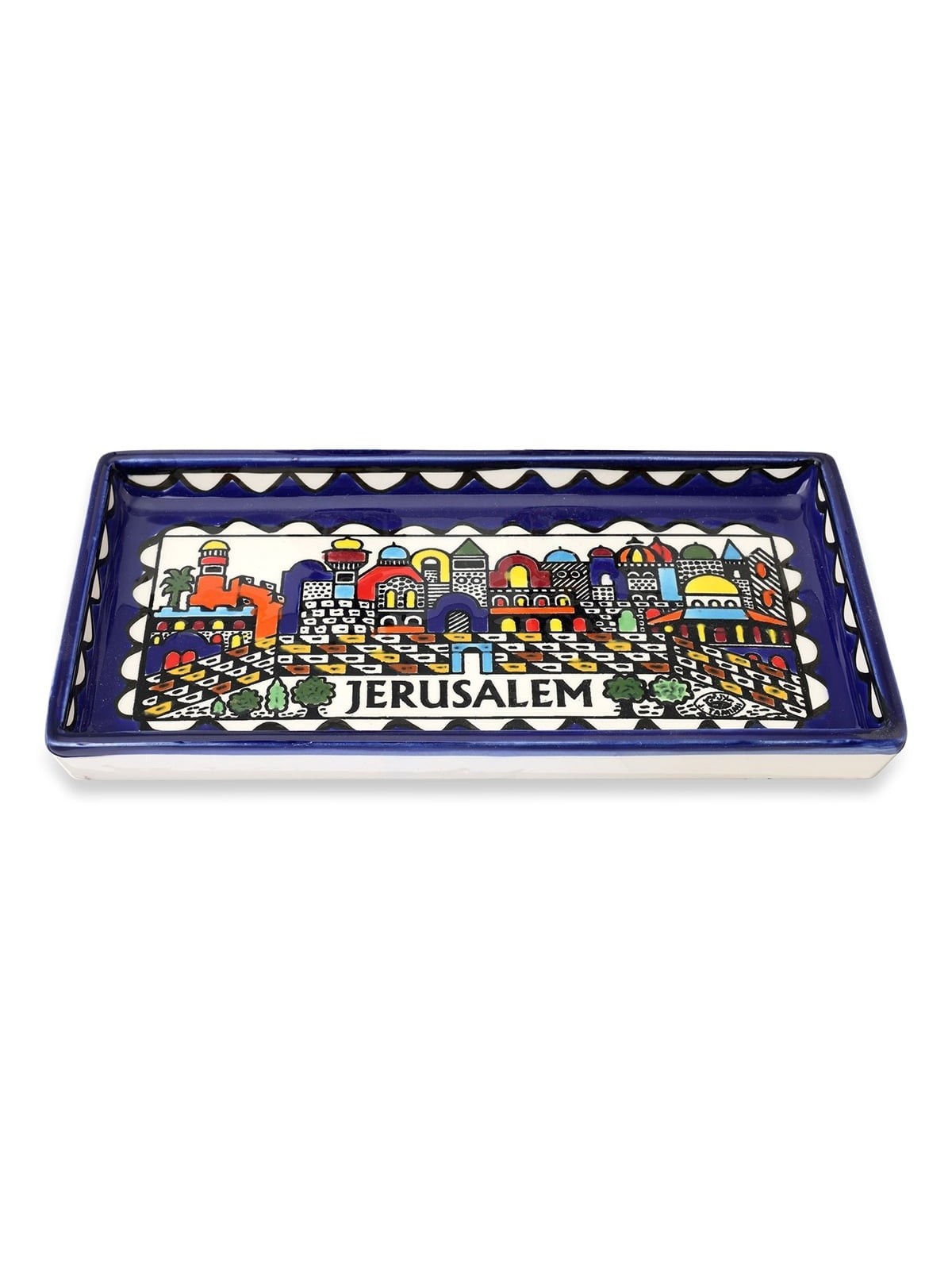 Armenian Ceramic Jerusalem Tray