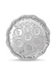 Decorative Seder Plate (Nickel-Plated Metal)