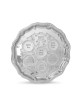 Decorative Seder Plate (Nickel-Plated Metal)