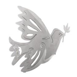 Yair Emanuel Doves of Peace Aluminum Trivet (2 pieces)