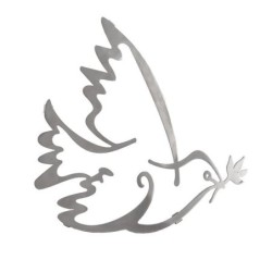 Yair Emanuel Doves of Peace Aluminum Trivet (2 pieces)