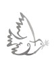 Yair Emanuel Doves of Peace Aluminum Trivet (2 pieces)
