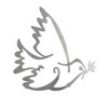 Yair Emanuel Doves of Peace Aluminum Trivet (2 pieces)
