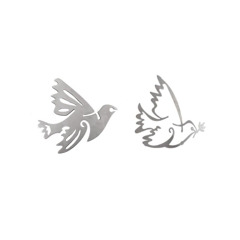 Yair Emanuel Doves of Peace Aluminum Trivet (2 pieces)