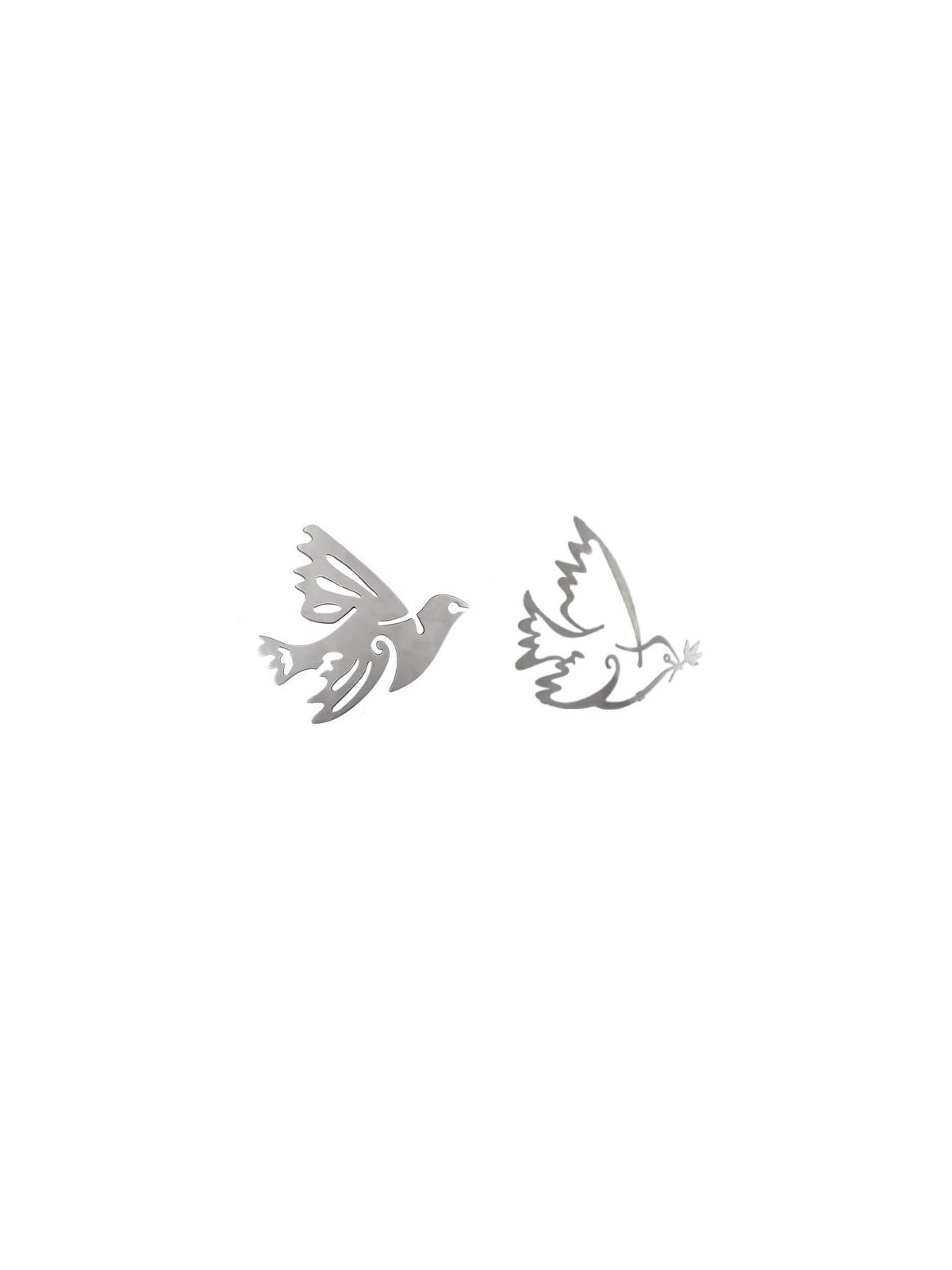 Yair Emanuel Doves of Peace Aluminum Trivet (2 pieces)