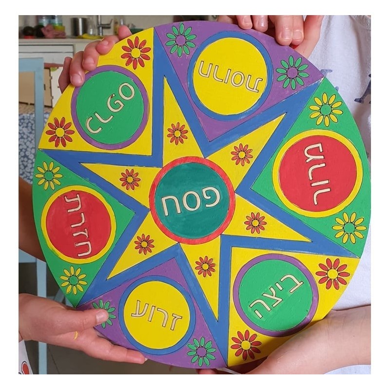 Passover Seder Plate: Do-It-Yourself 3D Puzzle Kit