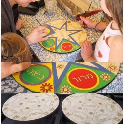 Passover Seder Plate: Do-It-Yourself 3D Puzzle Kit