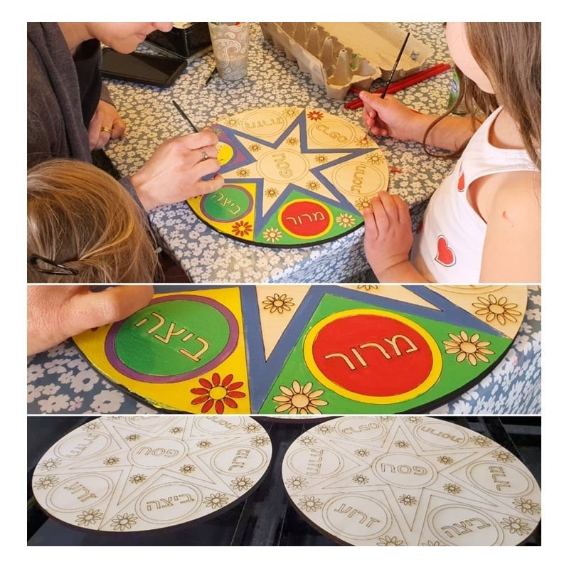 Passover Seder Plate: Do-It-Yourself 3D Puzzle Kit